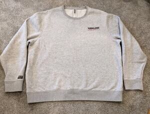 Kirkland Signature Gray Crew Neck Logo Sweatshirt Mens XXL Women XXXL